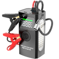 Portable 16V Car Jump Starter Battery Charger Air Compressor Pump Digital LCD Tire Inflator with Side LED Work Light